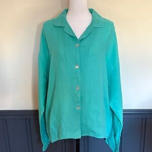 Dressing Betsy 100% Linen Button up. Size 3